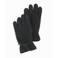 Charcoal Fleece Zipper Gloves